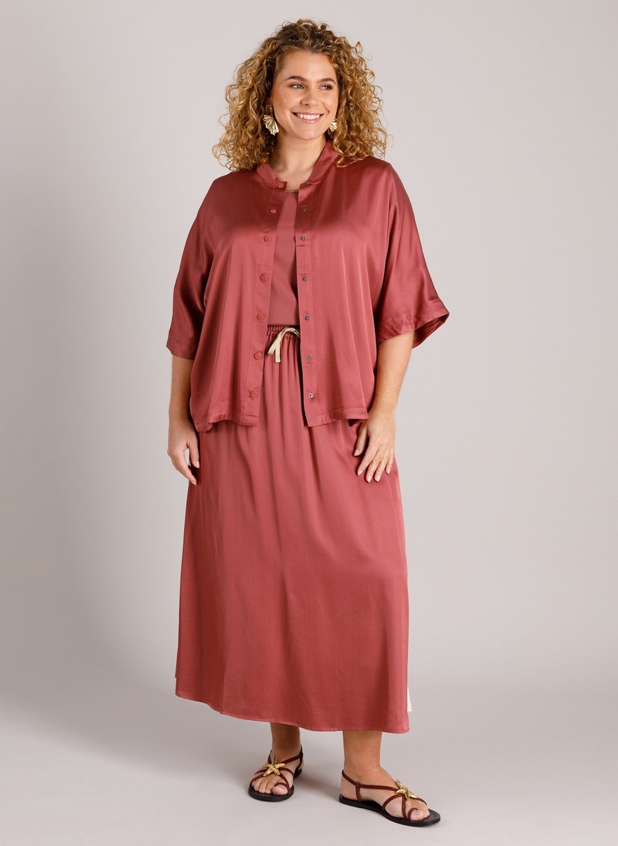 YEST CURVE Laura Tops - Plum - maat 4(54/56)
