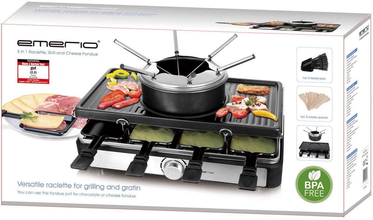 Emerio Rg-124930 Gourmet En Fondue Set Zwart/Rvs – foto 7
