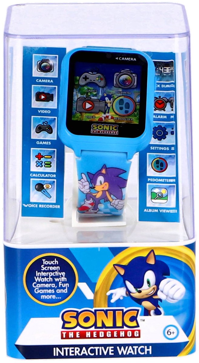 Accutime Sonic Smartwatch Kinderen - 8 Functies - Blauw