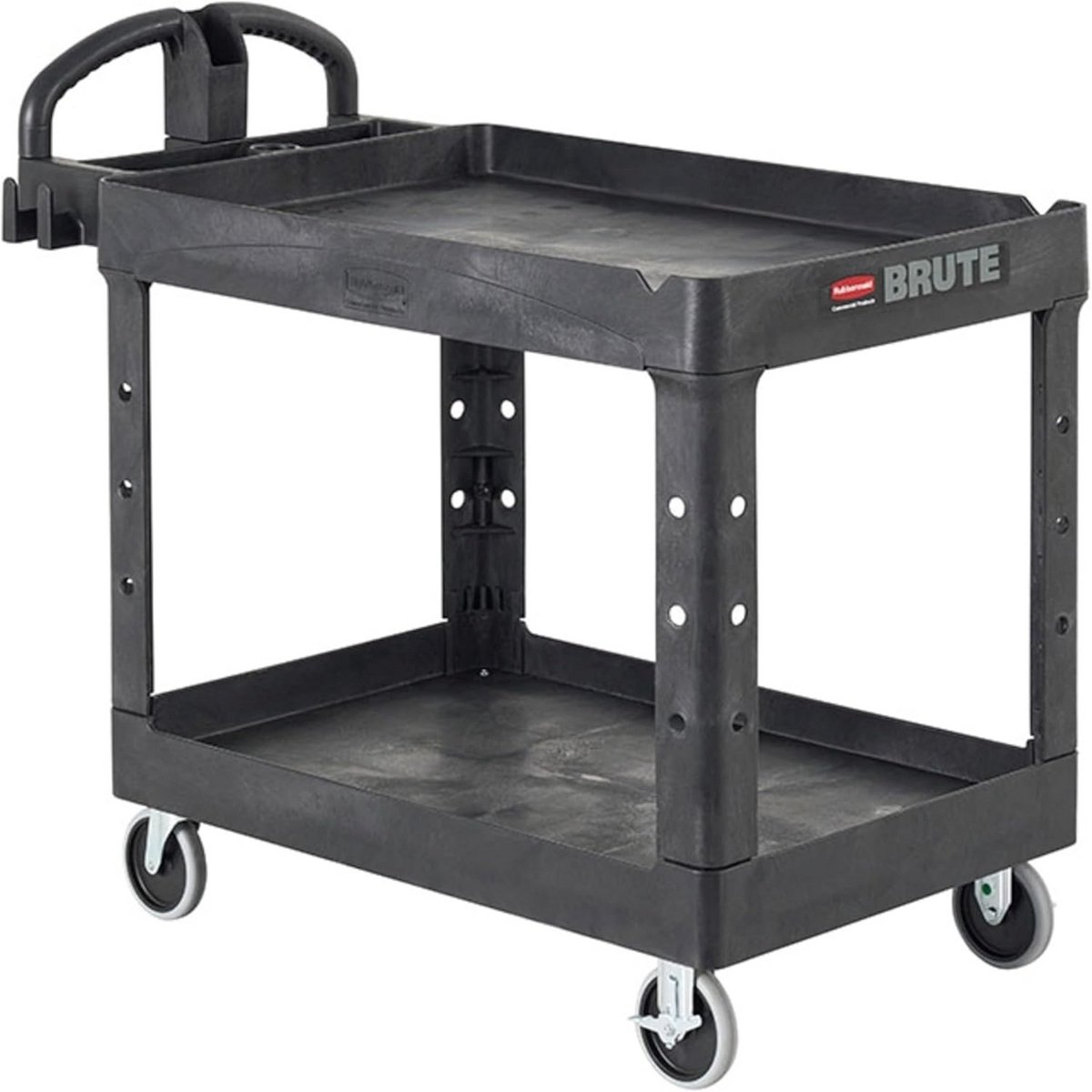 Dienstwagen met Ergonomische Hendel - Robuuste Trolley voor Transport