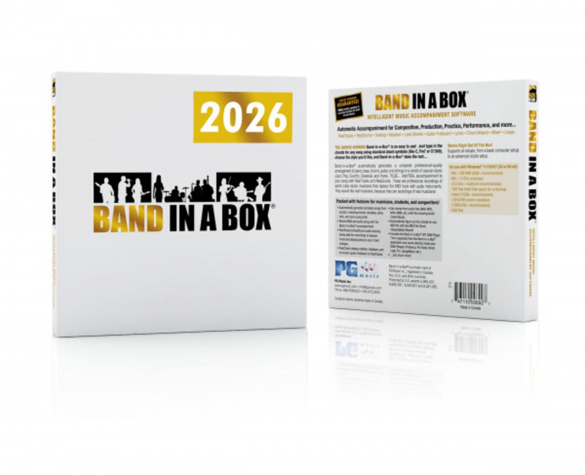 PG Music Band-in-a-Box 2026 Pro PC Boxed - Sequencer software
