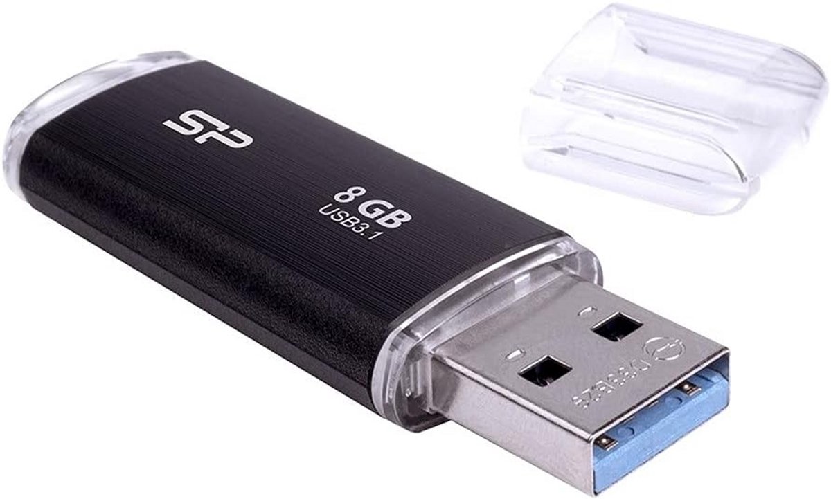 Snelle USB 3.0 Flash Drive 8GB Zwart Geheugenstick