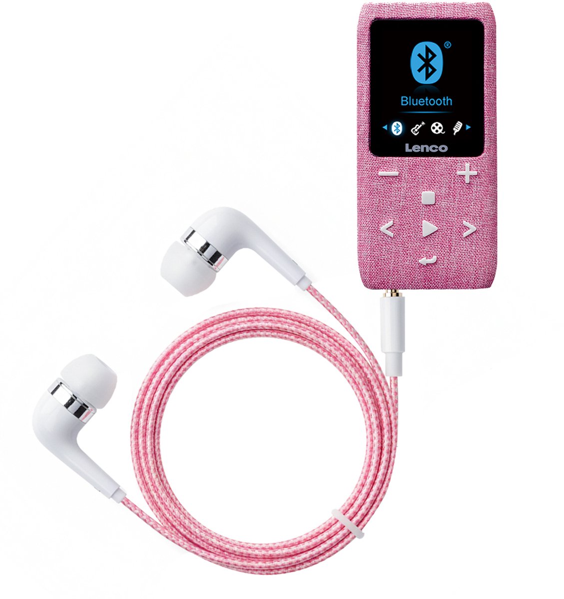 Lenco Xemio-861PK - MP3-speler met Bluetooth® en 8 GB micro SD - Roze
