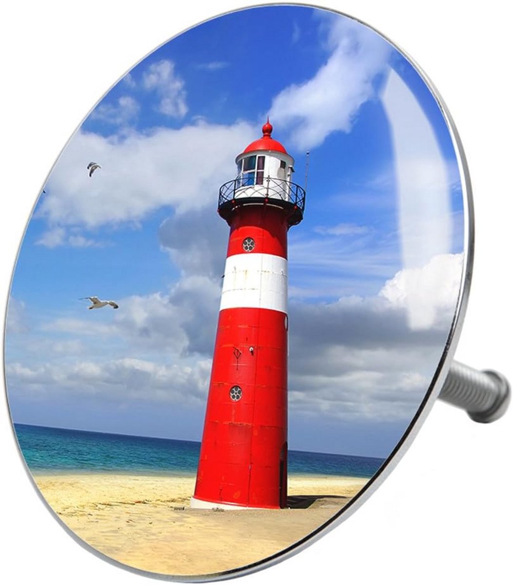 Decoratieve badplug met vuurtoren design