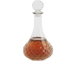 Gerimport Whisky / likeur karaf - 1000 ml - 13 x 27 cm - Kristal look - Karaffen voor sterke drank