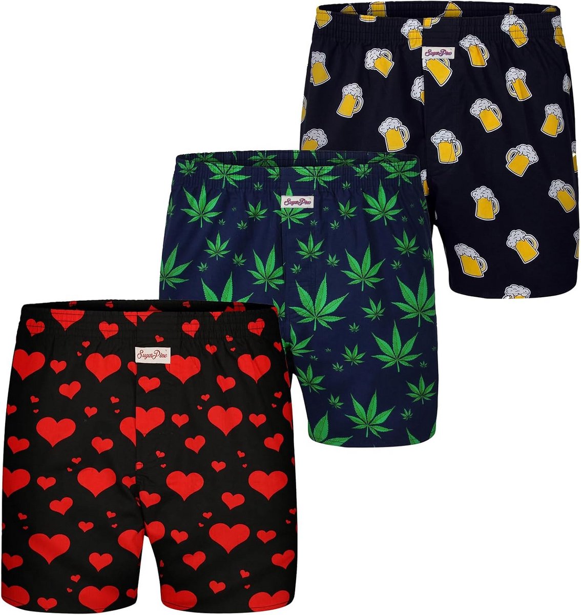 Heren Boxershorts Katoen met Grappige Motieven en Comfortabele Pasvorm