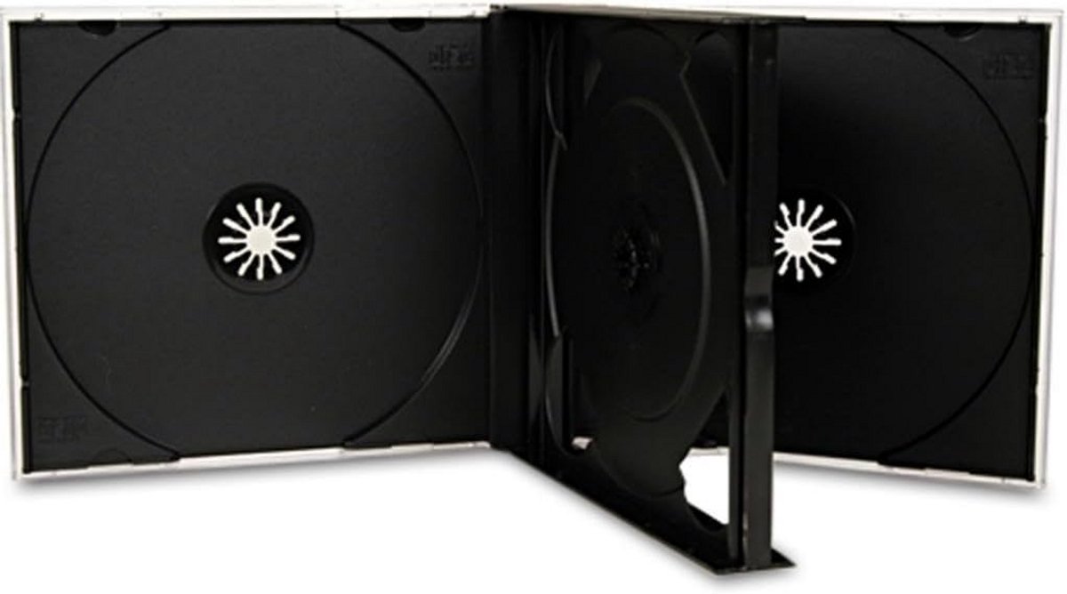 4-Weg CD/DVD Hoesjes Zwart 25mm - Opslag en Vervanging