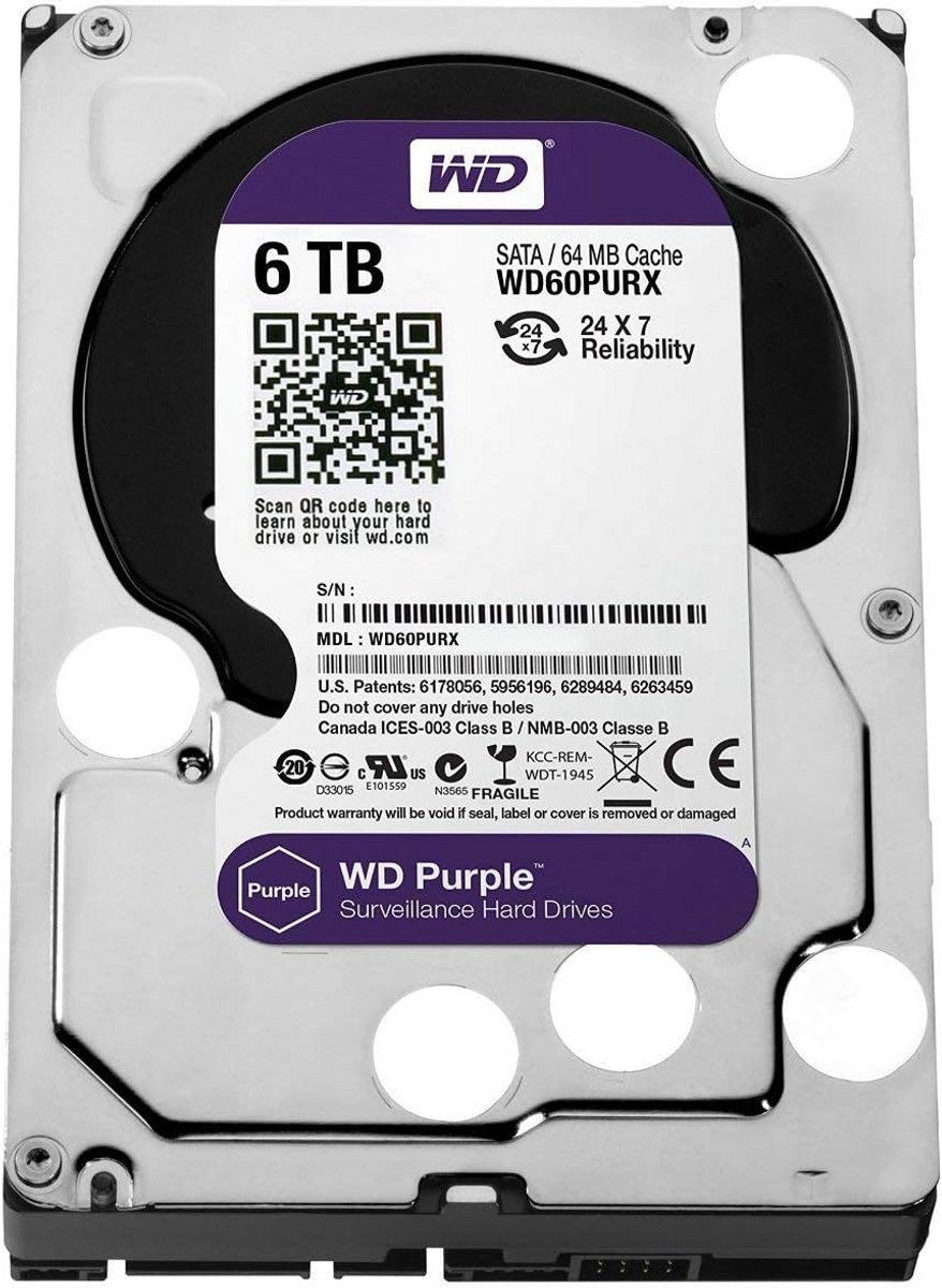Interne Harde Schijf 6TB - 3.5 inch HDD voor Desktop en Surveillance