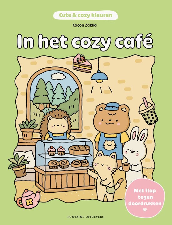 Cute & cozy kleuren - In het cozy café - cover