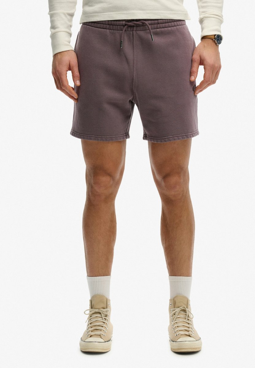 Superdry Micro Logo Shorts Heren Korte broeken Grijs