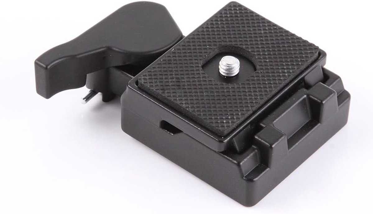 Snelwisselplaat - Camera Klem - Statief Montage - Schroefloze D-ring - 7.4 x 5.2 x 2.2 cm - Zwart