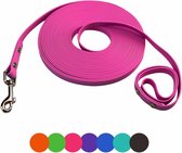 Honden Trainingslijn - Lange Hond Lijn - Recall Training - Waterproof TPU Materiaal - 16FT - Roze