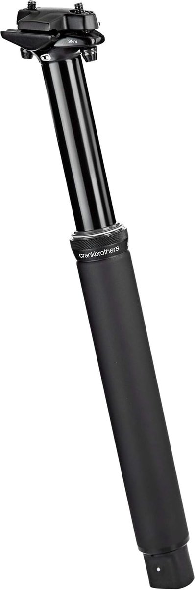 Zadelpen - Fietszadelonderdeel - Fietsen - Aluminium constructie - 349 mm - Zwart