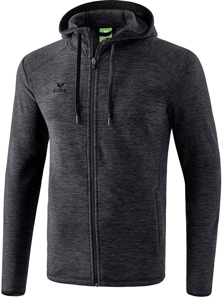 Erima Basic Fleece Jack Jassen Zwart
