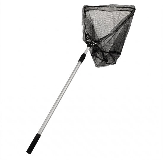 Épuisette Gerimport - pliable - jusqu'à 171 cm - aluminium - filet de pêche - pêcheurs - 78 cm repliée