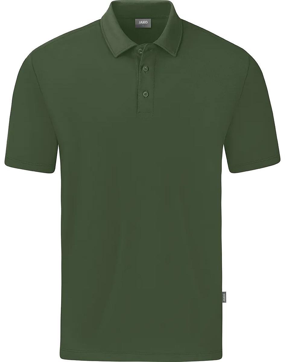 Jako Organic Polo Stretch Heren - Olijf | Maat: 4XL