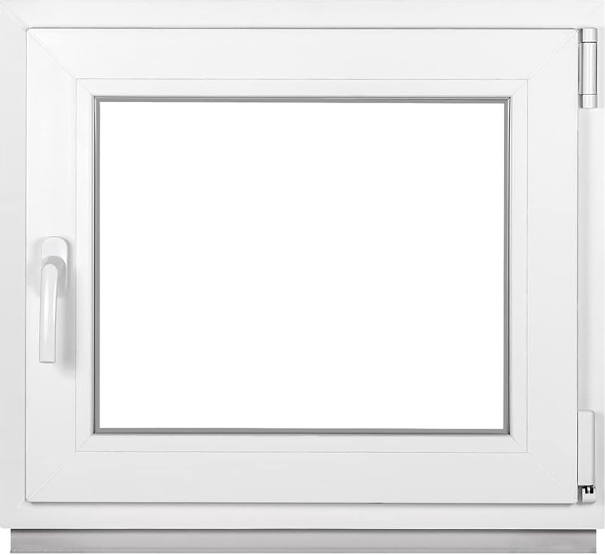 Kelderraam Kunststof - Kleine Raampjes - Ventilatie en Licht - Draai-kiep Functie - 65 x 55 cm - Wit