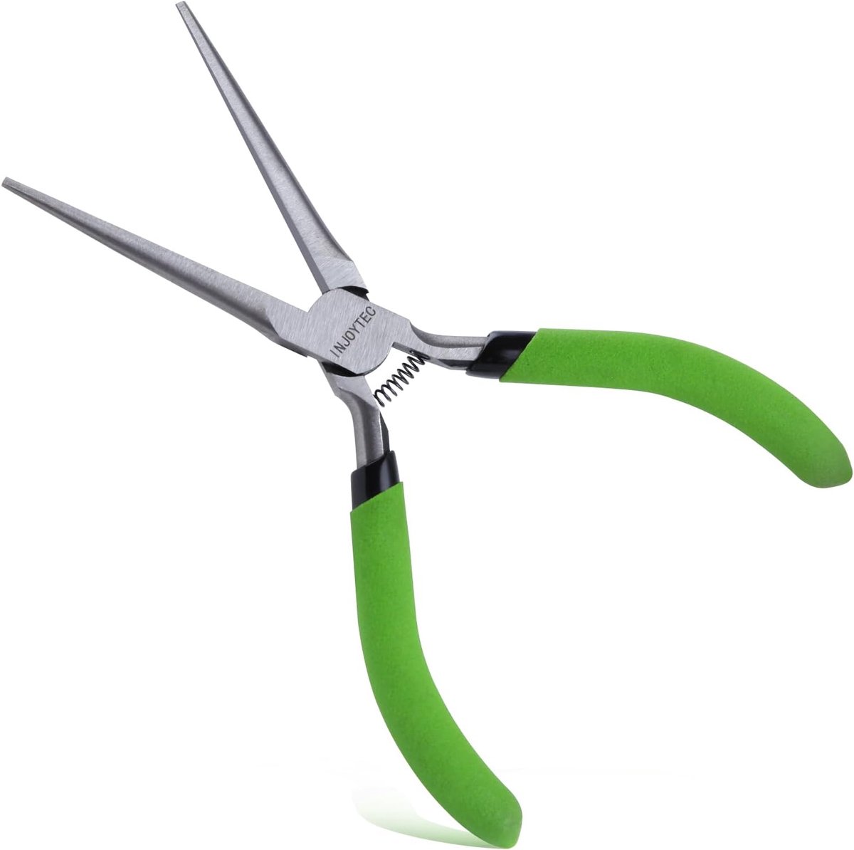 Mini Tangen - Lange Neus Tang - Precisie Werk - Met Veer - 14 cm - Groen