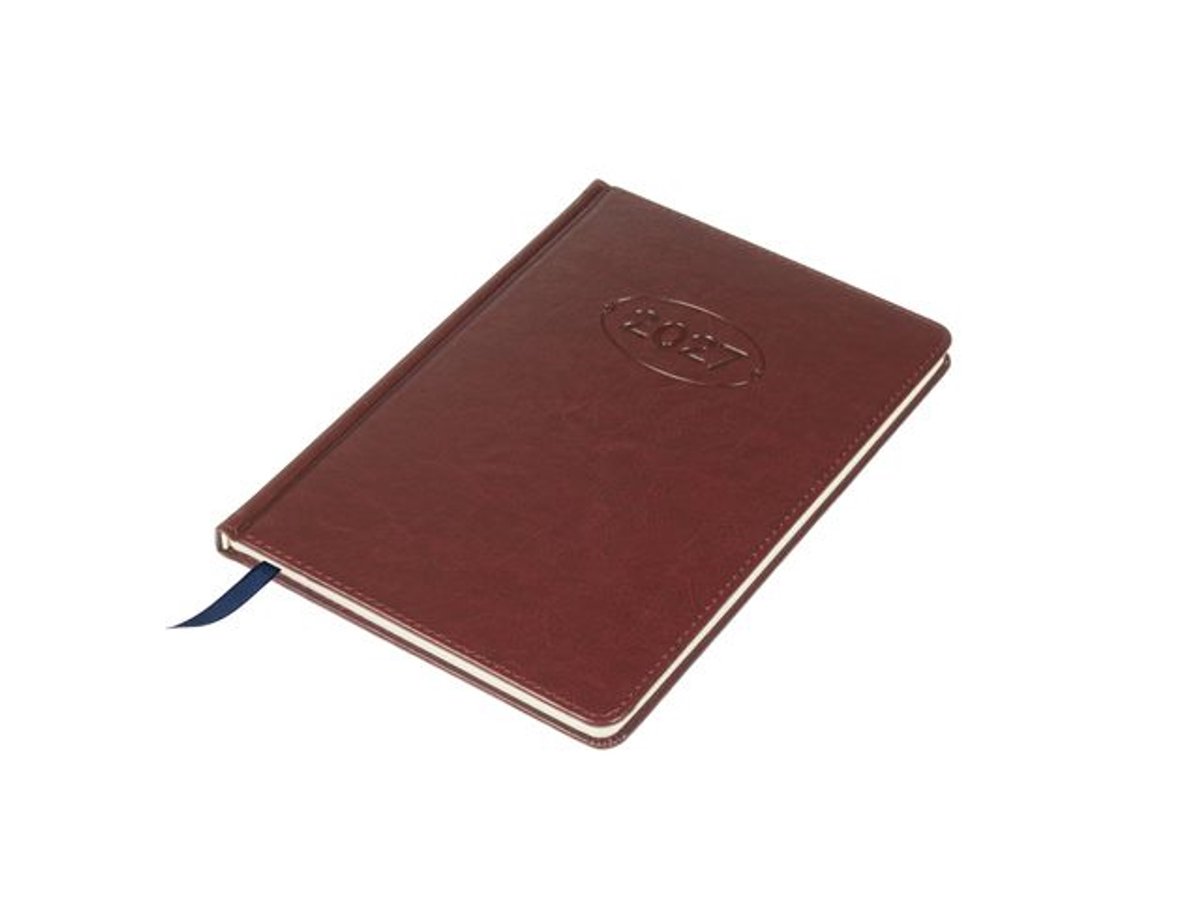 Multo Hannibal Weekagenda A5 2027 - 7 dagen / 2 pagina’s - Bordeaux - Kunstleder