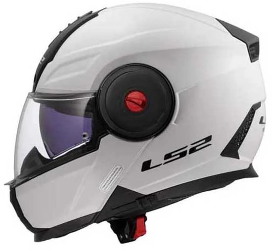 Casque système LS2 FF902 Scope II blanc brillant uni XL