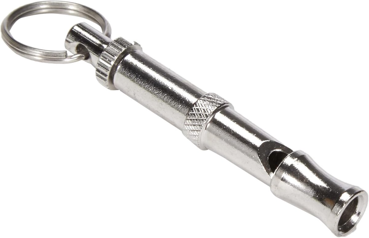 Hondenfluitje - Trainingsfluitje - Hondentraining - Instelbare Frequentie - 5 cm - Zilver