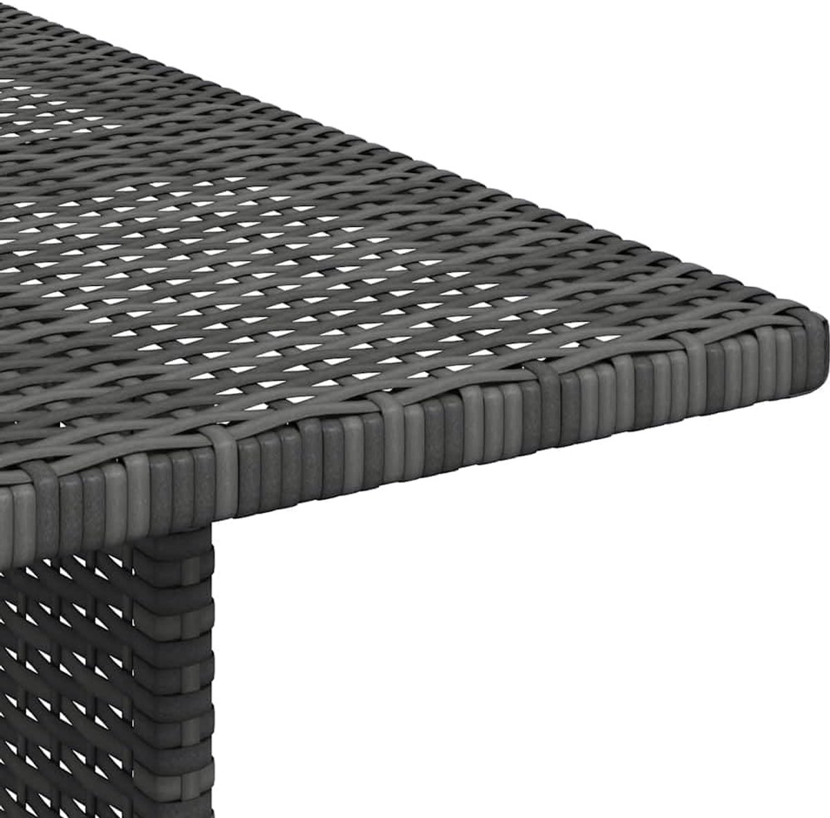 Voetenbank Tuin - Ottomaan Buiten - Ontspannen Buiten - Waterbestendig Rotan - 70x110x65 cm - Grijs