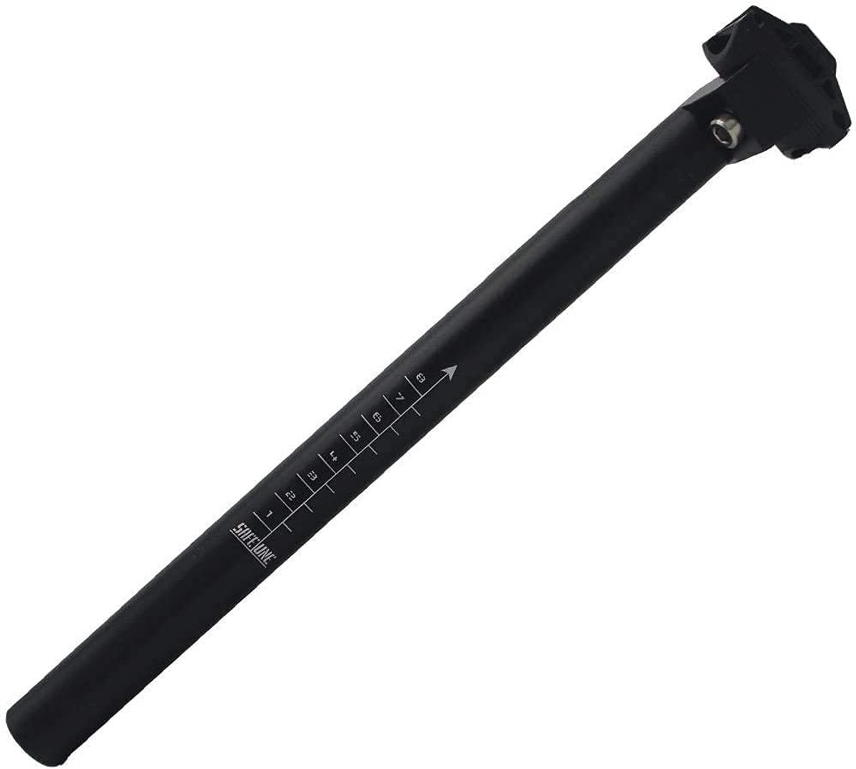 Fiets Zadelpen - Verstelbare Pen - Fietsen Aanpassen - Aluminium Legering 6061 - 31.6mm 350mm - Zwart