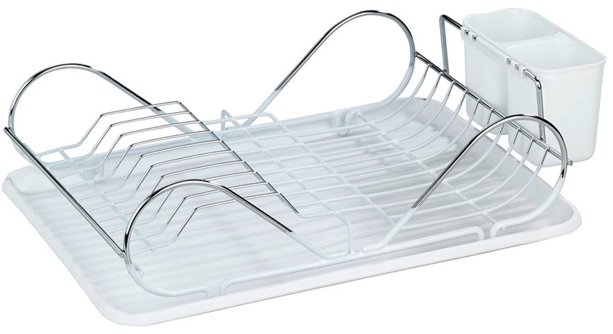 Goedkoopste Wenko Afdruiprek Clean 32 X 48 Cm Staal Chroom