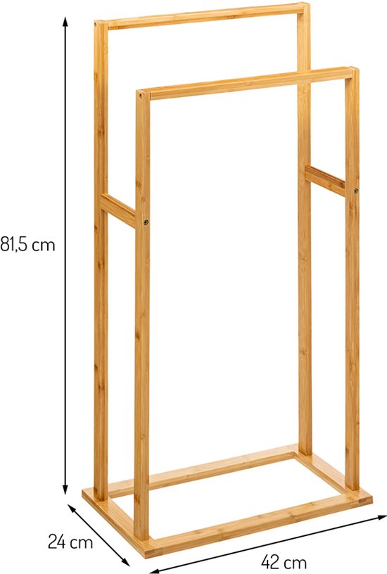 GARDELI GARDELI® Handdoekstandaard, extra grote handdoekhouder, staand