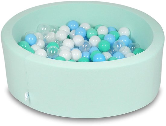 Trendmix Ballenbak 90x30 cm – Groen Corduroy – Inclusief 200 Ballen