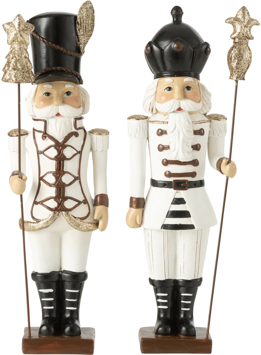 figuur Notenkraker - polyresin - mix - large - 2 stuks