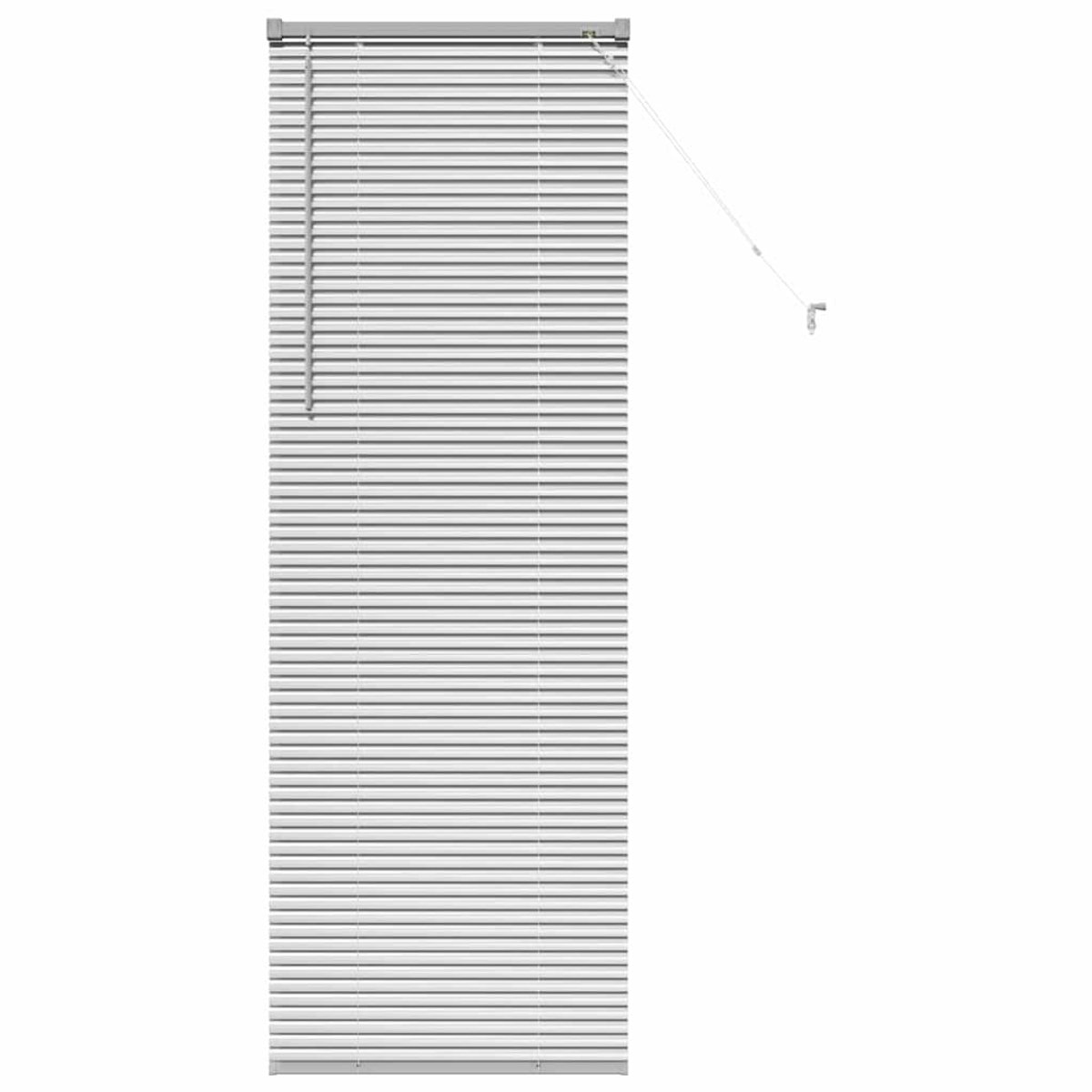 vidaXL - Venetiaanse - jaloezie - zilver - 175 - x - 55 - cm - 25 - mm - Aluminium