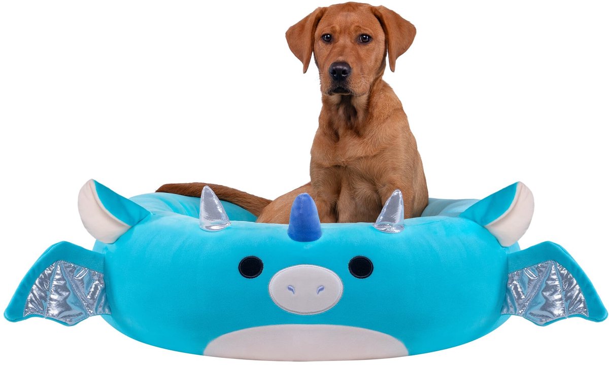 Squishmallows Original Tatiana The Dragon Huisdierbed, 30 inch groot, ultrazacht, officieel pluchen huisdierbed voor honden en katten