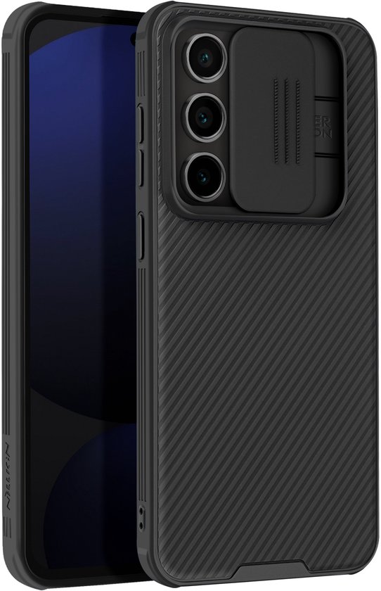 Nillkin, Étui de protection adapté pour Samsung Galaxy S24 FE Étui renforcé antichoc pour appareil photo, Zwart