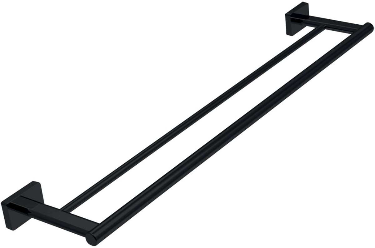 Novaservis Ferro Greta - Handdoekhouder, lengte 60 cm, mat zwart AGR10BL