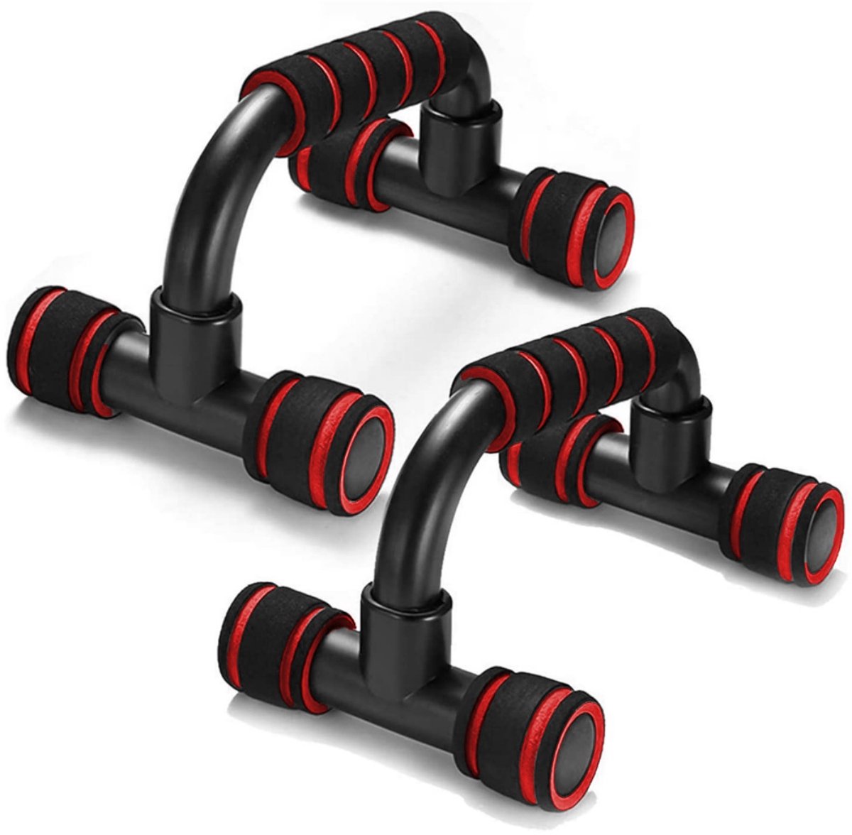 TOVBMUP 2 Stuks Push-upgrepen - Liegestützgriffe Set - Zachte PVC Foam voor Comfortabele Grip - Afmetingen 21,5x12,5x8,5cm - Geschikt voor Thuisfitness en Krachttraining - Demonteerbaar Ontwerp