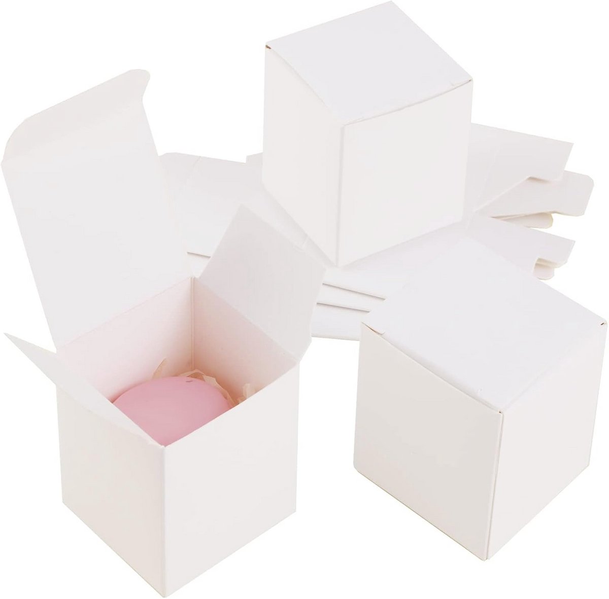 Kleine Witte Geschenkdozen met Deksels - Perfect voor Bruiloften, Verjaardagen en Feestdagen