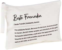 COLOFALLA Cadeaus voor beste vriendin voor verjaardag Cosmetische tas Kleine toilettas Make-up tas Etui Cadeau voor vriendin voor collega Team Bruid JGA Bruidsmeisje