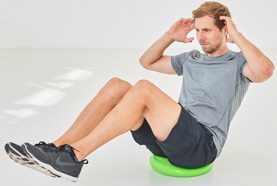 Schildkröt balans kussen fitness massage PVC 33cm met mini pomp. van Schildkröt — afbeelding 4