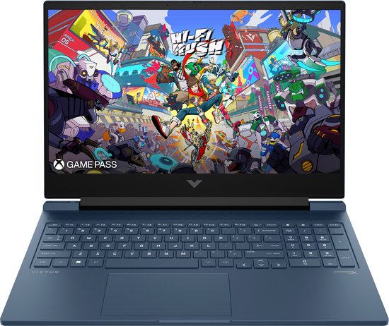 HP Victus Gaming Victus 16-s1002nc AMD Ryzen™ 7 8845HS Laptop 40,9 cm (16.1") Quad HD 32 GB DDR5-SDRAM 1 TB SSD NVIDIA GeForce RTX 4070 Wi-Fi 6 (802.11ax) Windows 11 Home AI PC Blauw - HP - Hoofdafbeelding