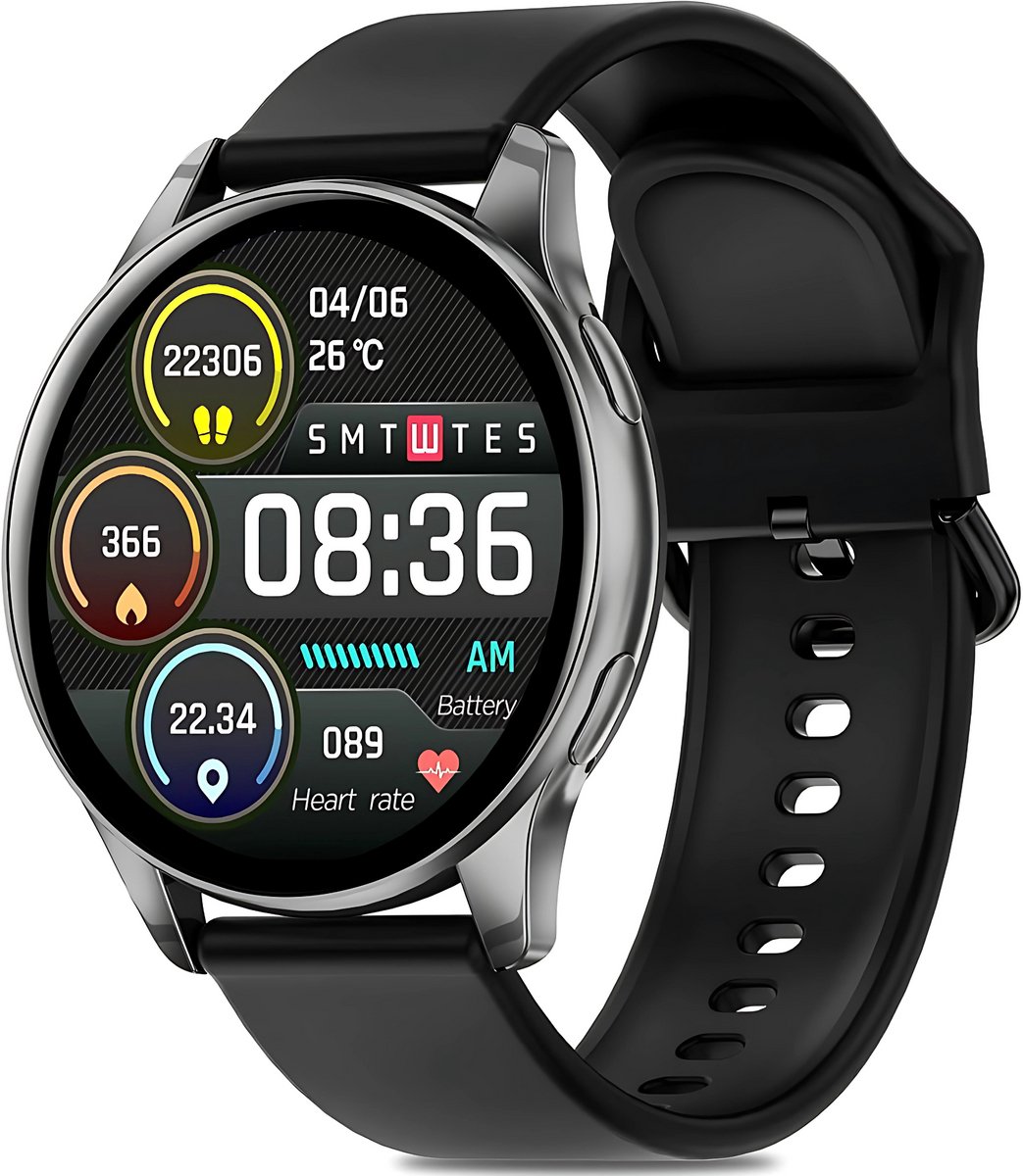 Manike Y11 Smartwatch – 1,32 HD Display - Hartslag & Bloeddrukmeting - Bluetooth Bellen - SpO₂ - Slaapmonitoring - Multisport - IP68 Waterdicht - 100+ Sportmodi - Android & iOS Compatibel - Meldingen - Stappenteller - Sporthorloge - Activity Tracker