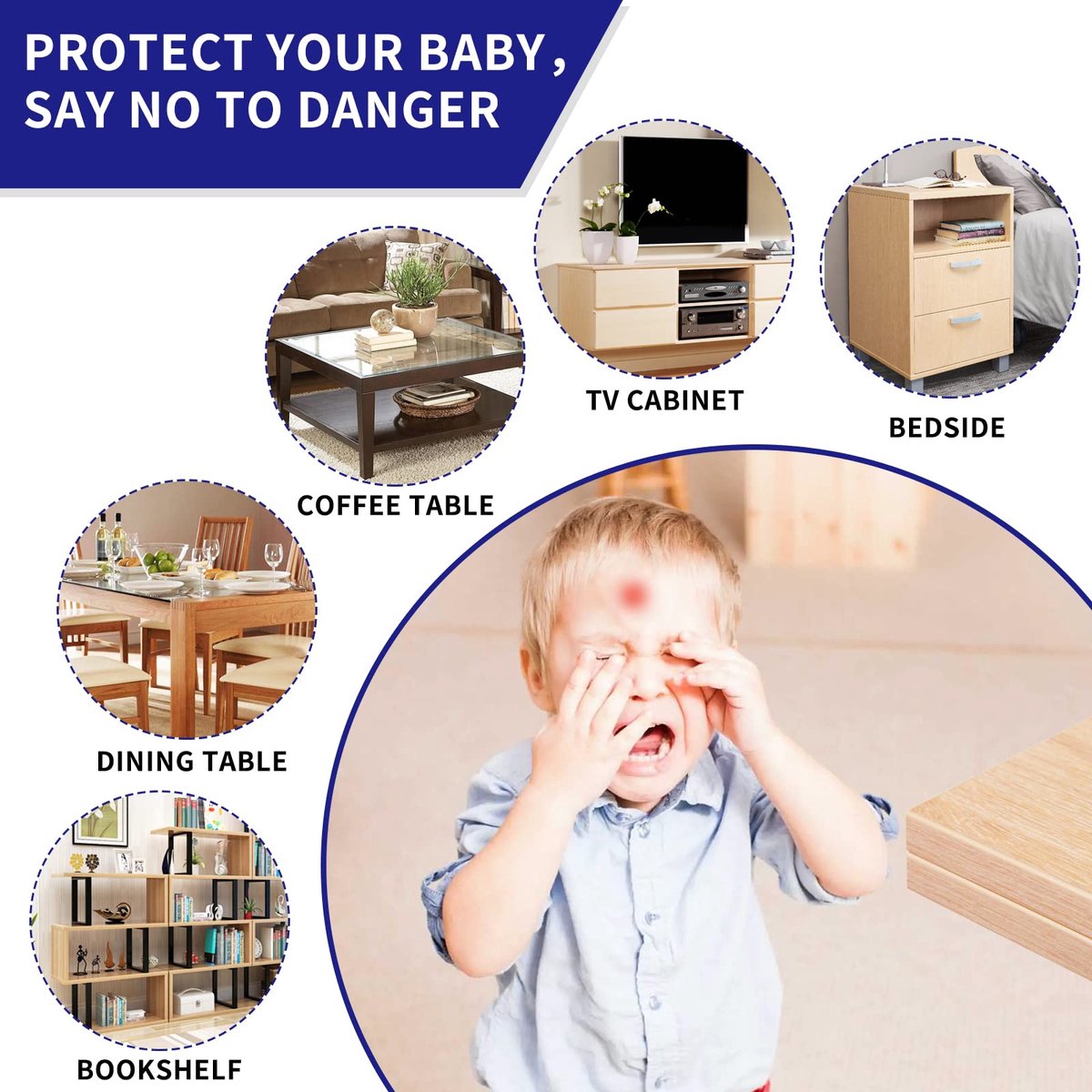 TTLUOKER® 40 stuks Hoekbeschermers baby - Tafelhoek beschermers - Hoekbeschermer tafel - Transparant- BPA-Vrij & Extra Sterk - Universeel voor Meubels – foto 5
