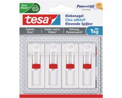 tesa verstelbare nagel behang & pleisterwerk zelfklevend verwijderbaar – verpakking 4x 1kg nagels