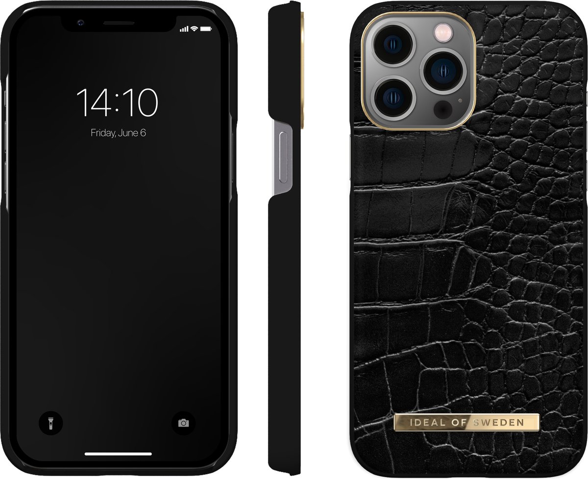 iDeal Of Sweden Atelier Case Introductory iPhone 13 Pro Max Neo Noir Croco - Recycled