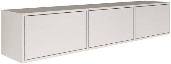 Selsey Framme – Meuble TV suspendu à trois volets, blanc, 150 cm