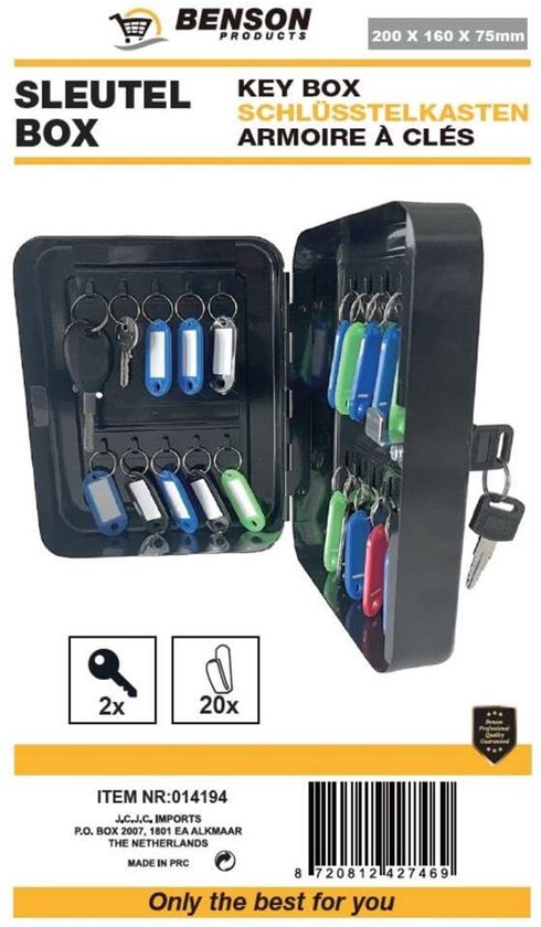 Sleutelmagneetbox - magnetische sleutelkast voor de auto - autosleutel