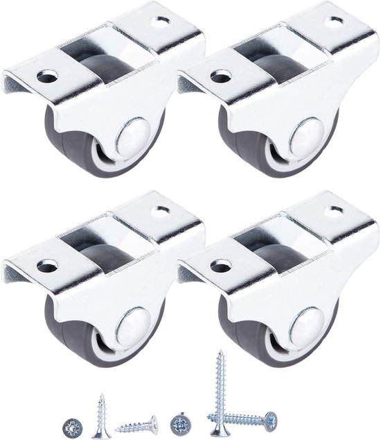Poorwieltjes, 4 stuks, poortwielen, schuifdeurwielen, anti