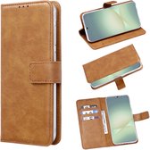 Casemania Hoesje Geschikt voor OnePlus Nord 5 - Bruin - Portemonnee Book Case met Pasjeshouder + Standaardfunctie