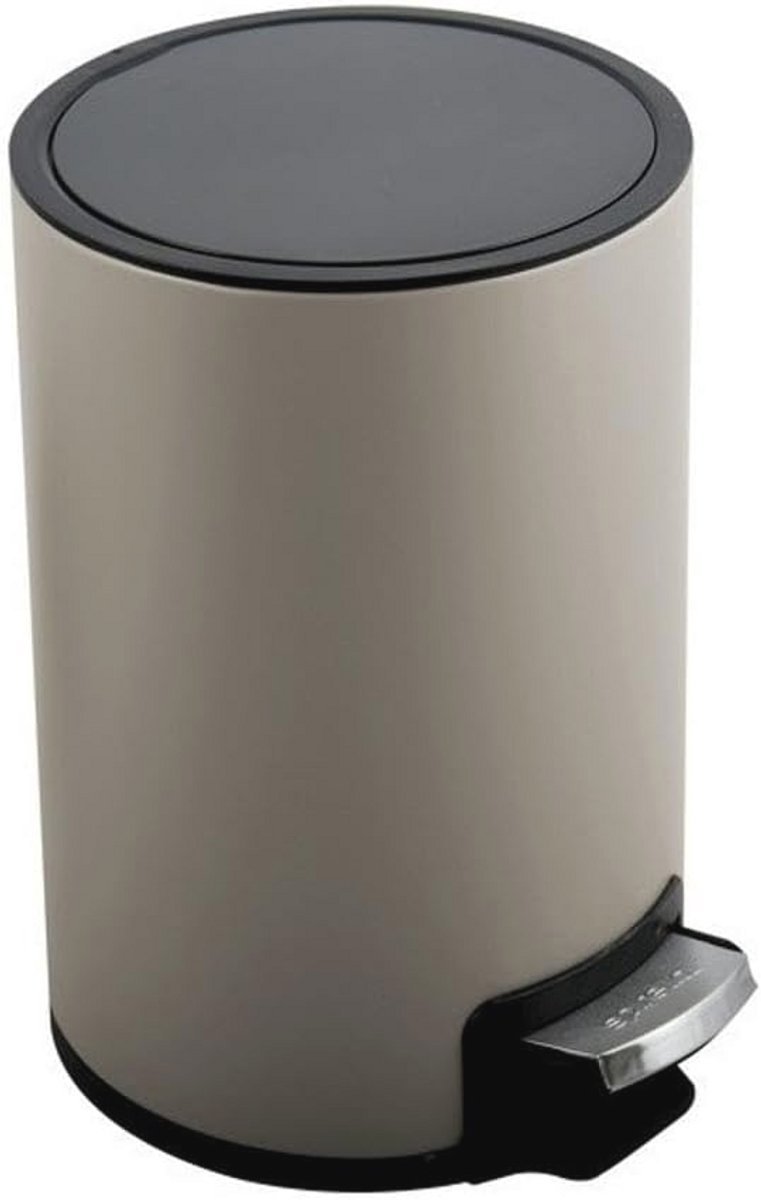 Elegante afvalemmer 3-5 liter roestvrij staal met zachte sluiting en binnencontainer