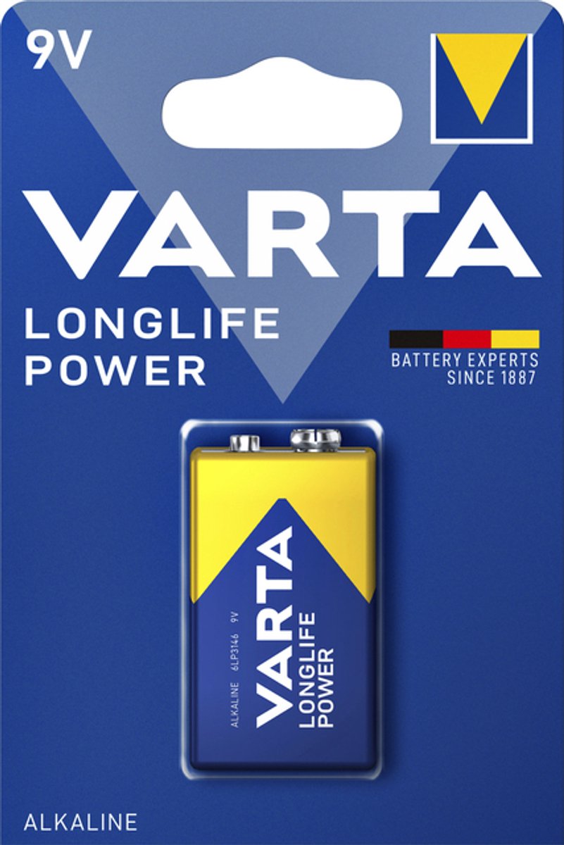 Varta - Batterij - Blok E - 9 Volt